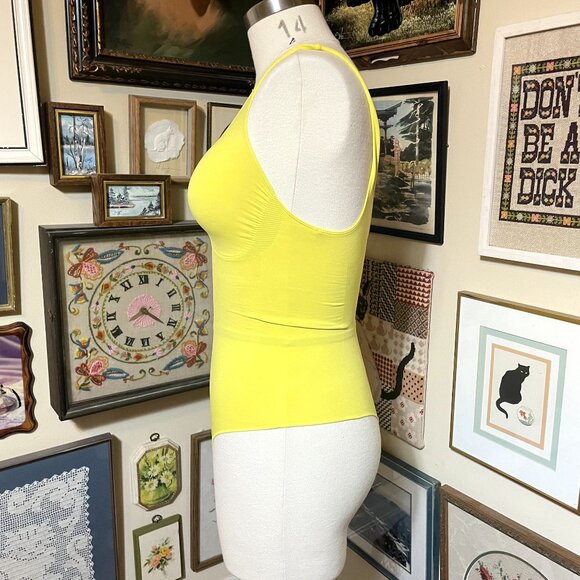 Yitty Limited Edition Color Yellow Nearly Naked Shaping Thong Bodysuit 2X - Picture 3 of 6
